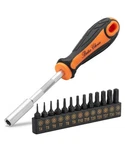 Bates- Tamper Proof Torx Bit Set, 14 Pcs, T4-T40 With 1/4" Ergonomic Magnetic. Fixed Price $10.40.