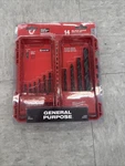 Milwaukee 48-89-2800 14-PIECE Thunderbolt Black Oxide Coated Drill Bit Set. Fixed Price $26.99.