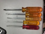 5 Vintage Vaco/xcelite Slotted/phillips Screwdrivers R3164, A416-4, 44, BD-122. Fixed Price $39.95.