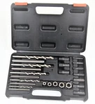 Hoteche 25 Pc Screw Extractor Drill Bit And Guide Set 700540. Fixed Price $24.99.
