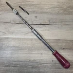 Vintage Stanley Yankee No 130A Ratchet Screwdriver 2 Bits Wood Handle. Fixed Price $29.97.