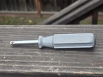Snap-on Tools TMV4 Grey Gray Hard Handle 1/4" Socket Spinner Driver Usa. Fixed Price $14.99.