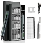 70 1 Precision Mini Power Screwdriver Kit W/ 64 S2 Magnetic Bits Rechargeable. Fixed Price $43.81.