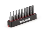 Tekton 1/4 Inch Tamper Hex Bit With 9-PC. Metric Security Set,. Fixed Price $10.99.