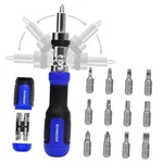 Screwdriver 13-IN-1 Multi Tool All One Ratcheting Blue. Fixed Price $21.89.