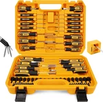 Magnetic Screwdriver Set With Case: 86-PIECE Slotted Phillips, Hex, Torx, Precis. Fixed Price $40.53.