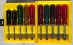 Xcelite Made Usa Vintage 10 Piece Hollow Shaft Nutdriver Set HS-6-18. Fixed Price $42.00.