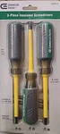 Commerial Electric 3-PIECE Insulated Screwdrivers. Fixed Price $19.95.