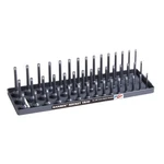 Hansen Global 3/8 In. Drive Metric 3-ROW Socket Tool Tray New Free Shipping Usa. Fixed Price $29.00.