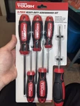 Hyper Tough 6-PIECE Magnetic Screwdriver Set Slotted & Phillips New. Fixed Price $9.99.
