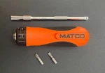 Matco Ratcheting Screw Driver Set SRSO4. Fixed Price $70.00.
