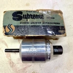 Vintage Supreme Products Chicago Chuck Tool - Power Screw Driver Attachment. Fixed Price $15.00.