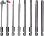 8PC Torx Screwdriver Bits 1/4 Inch Hex Shank T8-T40 Electric Magnetic Star. Fixed Price $8.45.