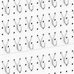Huhole Pegboard Hooks, J-hook, Inch Silver Pegs 1"-40PACK,. Fixed Price $17.02.