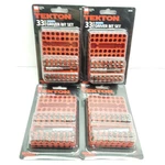 Tekton 33PC Security Bit Driver Set X4, W/mag Holder & Case OBB11. Fixed Price $47.90.