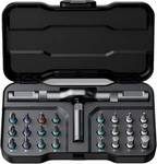1 Magnetic Ratchet Screwdriver Set With Detachable Handle, S2 Alloy. Fixed Price $48.98.