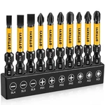 Dttiyxi 10 Pcs Magnetic Screwdriver Bits Set 2 In - Phillips Black. Fixed Price $9.11.