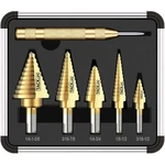 Tacklife PDH06A Classic Titanium Step Drill Bit Set & Automatic Center Punch. Fixed Price $14.99.
