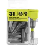 Ryobi 31 Pc. Bulk Impact Drive Bit Set One Size. Fixed Price $26.99.