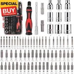 Magnetic Ratcheting Wrench And Electronics Precision Screwdriver Set, 73 Count (. Fixed Price $29.64.