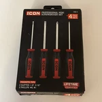Icon Professional Mini Screwdriver Set, 4-PIECE, Lifetime Warranty, High Quality. Fixed Price $23.00.