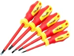 Tolsen 5PC Vde 1000V Electrician's Insulated Screwdriver Set Phillips #38012. Fixed Price $19.99.