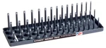 Hansen Global 38023 3/8" Dr. 3-RAIL Metric Socket Organizer. Fixed Price $17.52.