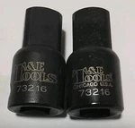 2PC 73216 T&e Tools Chicago Illinois 3/8" 1/2" Impact Adapter Set. Fixed Price $19.89.