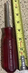 Vintage Xcelite SL2 #2 Scrulox Screwdriver Usa Red Handle 7.5" Long. Fixed Price $14.99.