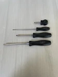 Lot Of Snap On Screwdrivers SDD146 SDD4 SDD6 Black Hard Handle Flat Vtg. Fixed Price $79.99.