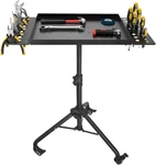 Rolling Tool Tray Cart, Mobile Work Table With 2 Holder Metal Tat. Fixed Price $59.98.