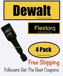 4 Dewalt 5/16" Flextorq Black Impact Rated Magnetic Hex Driver Nutsetter. Fixed Price $11.38.