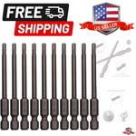 10PCS Head Allen Wrench Drill Bits H3 3MM S2 Steel Magnetic Hexagon H.... Fixed Price $22.76.