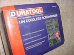 Duratool 4.8V Cordless Screwdriver With 24 Bit Set&case. Fixed Price $20.00.