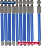 Biaungdo 10PCS Magnetic PH3 Phillips Bits Set 3.5 Inch Long Anti Slip #3 (ph. Fixed Price $15.98.