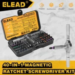 40 In 1 Magnetic Ratchet Screwdriver Set Multi Bit Repair Tool Kit Diy. Fixed Price $22.49.