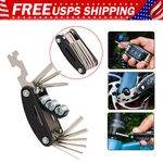 16 Bike Repair Kit Portable Folding Bicycle Multitool Hex Key Wrench. Fixed Price $7.99.