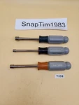 Craftsman Pc Sae Nutdriver Set Unused -h- 41981 5MM, 41983 7MM . 41985 9MM. Fixed Price $30.99.