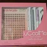 Ucoolme Venus Black Cluster Eyelashes Kit 8/10/12MM Bond Seal Remover Tweezer. Fixed Price $28.00.