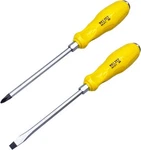 Yalin 2-PIECE Professional Screwdriver Set, 1 Phillips And Large, Yellow. Fixed Price $19.78.