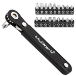 Mulwark 20PCS Small Screwdriver Set, 1/4" 20-PIECE Black. Fixed Price $12.86.