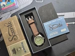 Szanto Men's Watch Heritage Aviator Small Seconds Quartz Green Dial 2750. Fixed Price $150.00.