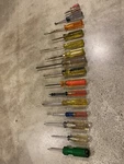 15 Vintage Assorted Steel Proto Fuller Irwin Fine Slotted Screwdriver 9604 Usa. Fixed Price $59.99.