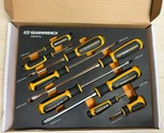 Gearwrench 9-PIECE Slotted Dual Material Screwdriver Set. Fixed Price $65.00.