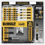 New Genuine Dewalt Flextorq 35-PIECE Impact-ready Bit Set W/ Tough Case+. Fixed Price $24.98.