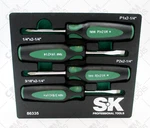 Sk Tools 86335 - 4 Piece Cushion Grip Stubby Screwdriver Set. Fixed Price $58.89.