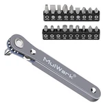 Mulwark 20PC 1/4 Ultra Low Profile Mini Ratchet Wrench Assorted Pattern Names. Fixed Price $18.05.