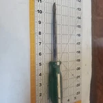 S-k 72106 10-1/4" Long Flat/slotted Screwdriver Green & White Handle. Fixed Price $6.99.
