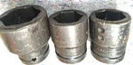 (lot Of 3) Snap-on 2-1/8 Spline Impact Sockets Point IMS687,IMS647,IMS627. Fixed Price $50.00.