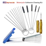 Universal Motorcycle Carburetor Cleaning Tool Kit Cleaner Needles Brushes Set. Fixed Price $14.99.